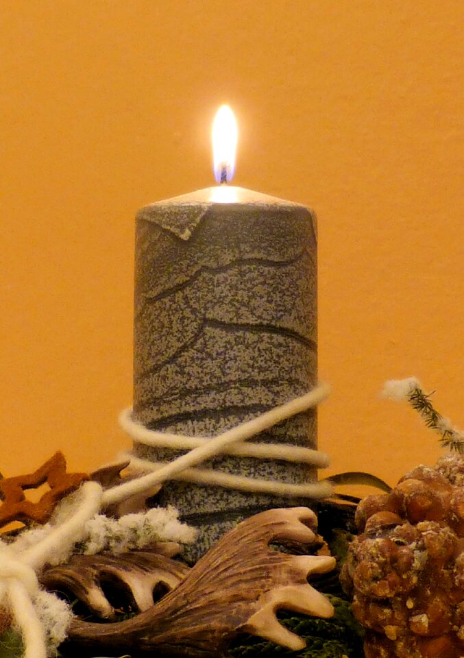 Christmas shining flame