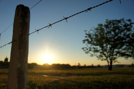 Fence barbed wire barbed wire fence photo