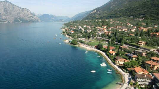 Italy lake bank photo