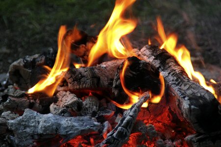 Flame heat burn