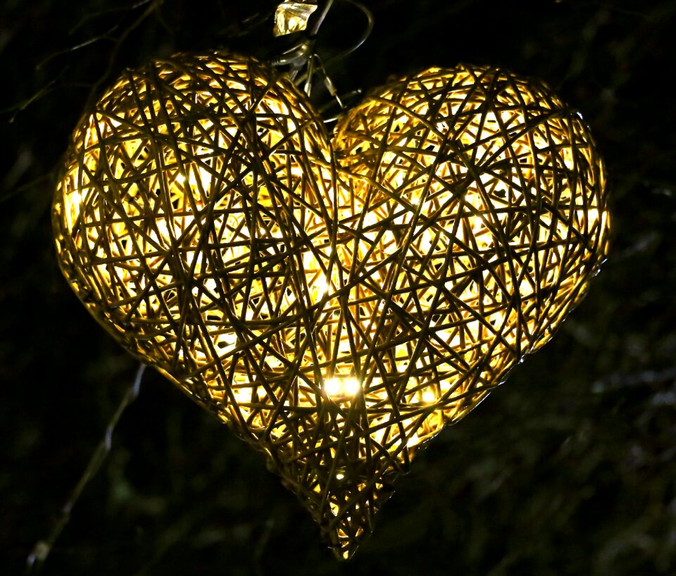 Lights evening christmas decorations