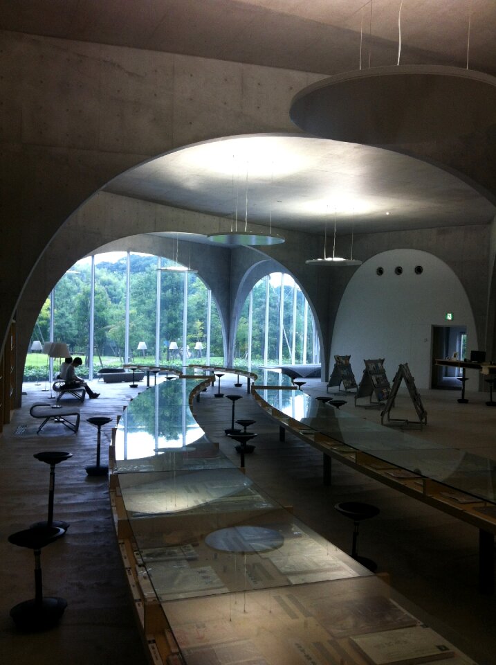 Modern architecture library lighting
