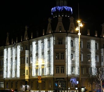 Building helsingborg christmas decorations photo