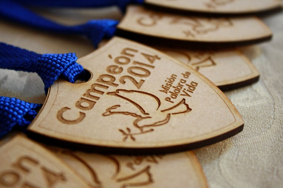 Medals wood recorded