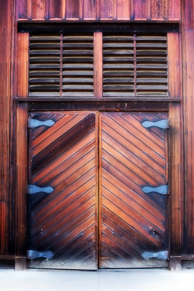 Rustic wooden door