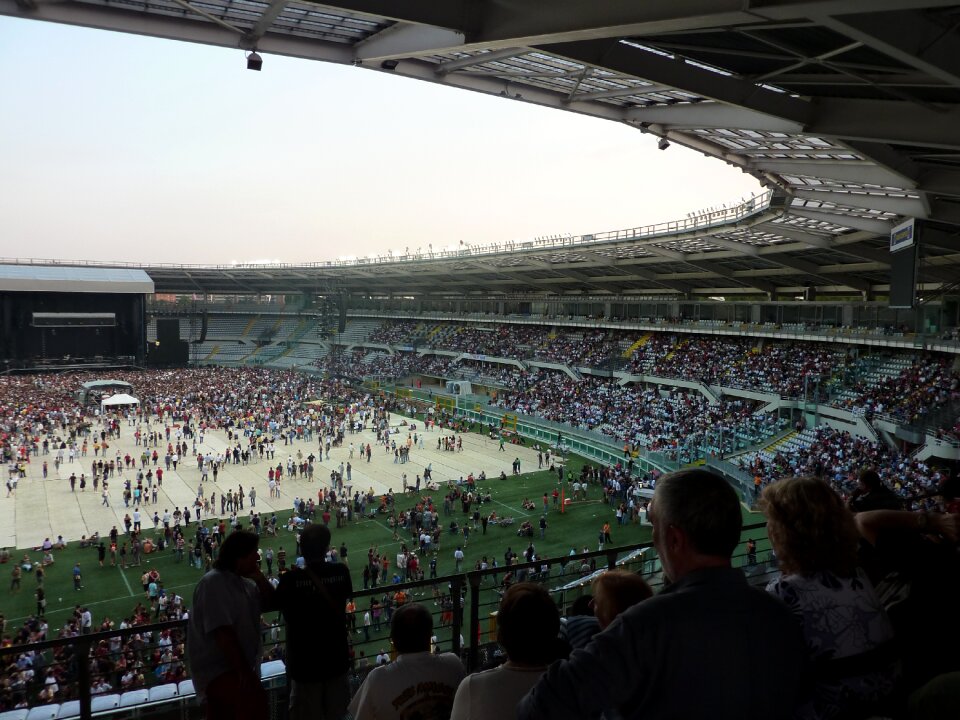 Stadium concert stage turin