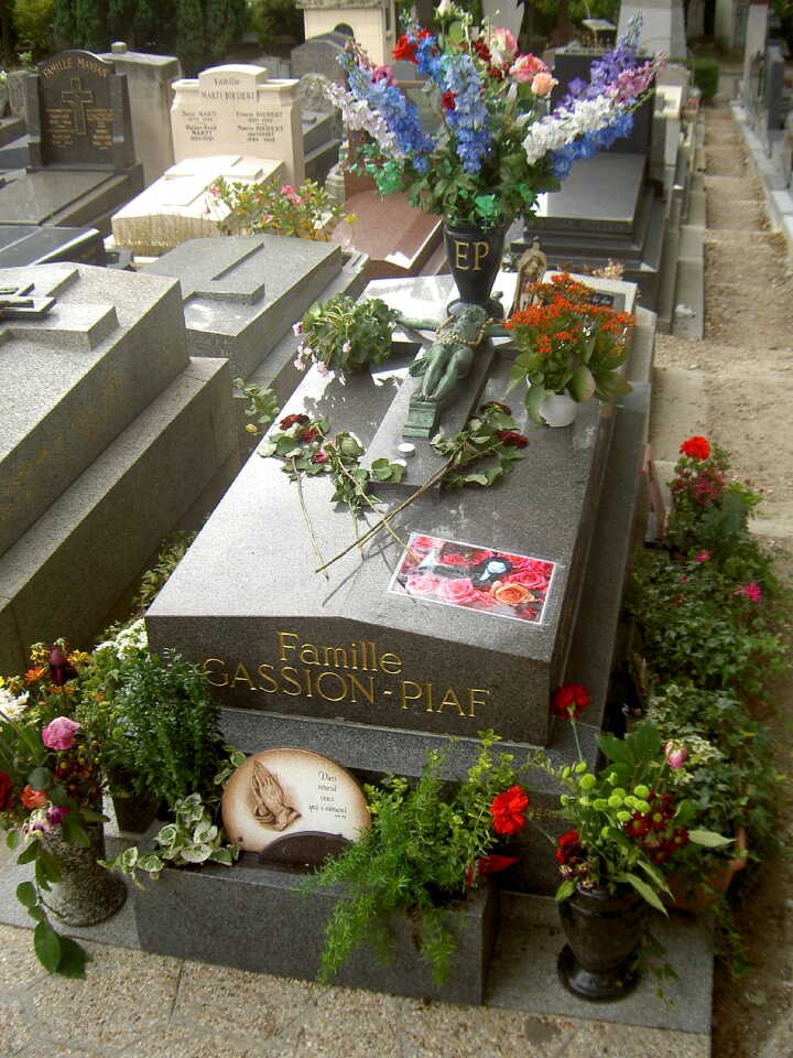 Cemetery monument flowers