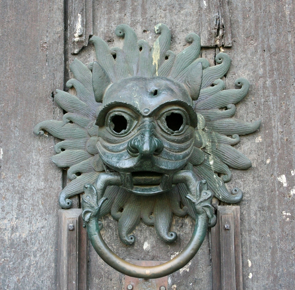 Brass entrance house