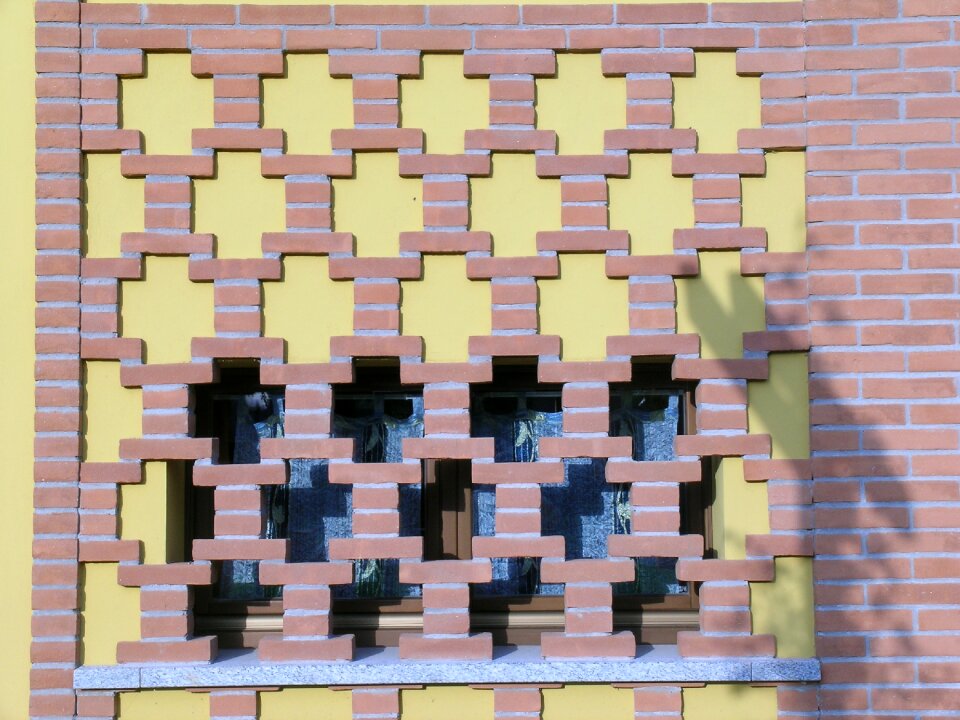 Bricks window building