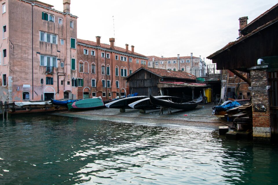 Shipyard gondolas venice