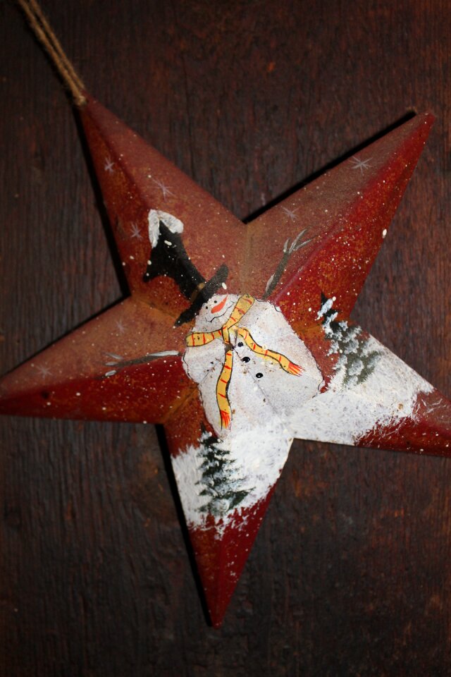 Star figure christmas greeting