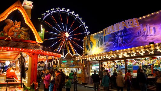 Entertainment night photograph ferris wheel
