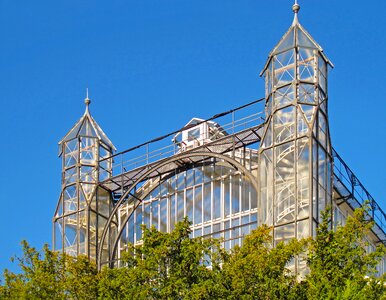 Botanical garden glass steel