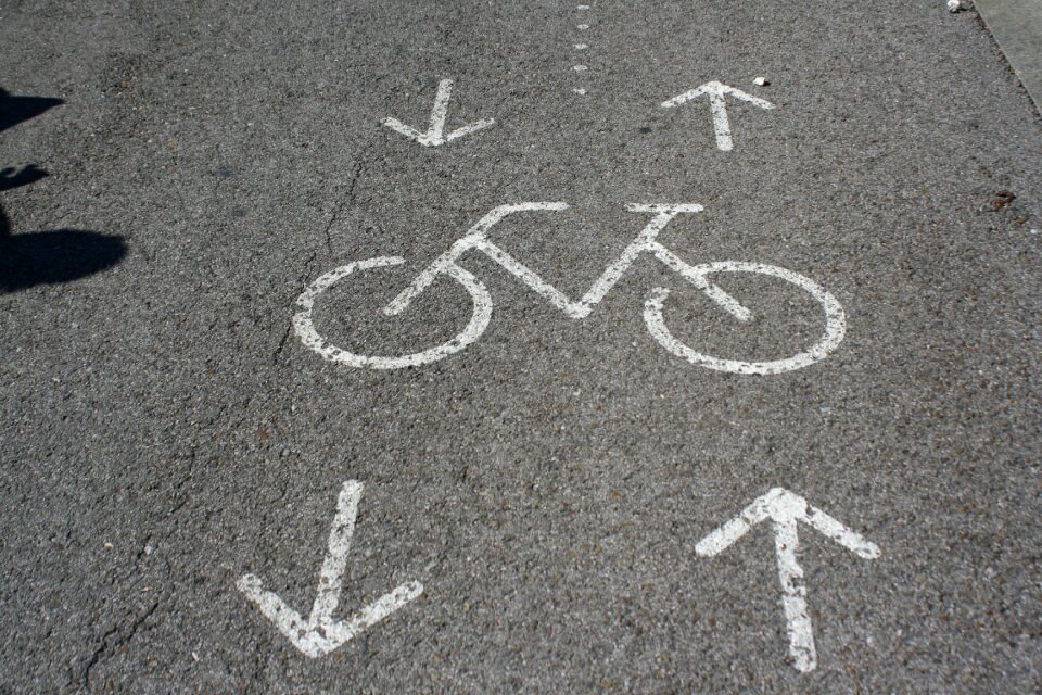 Bike path bicycle signal
