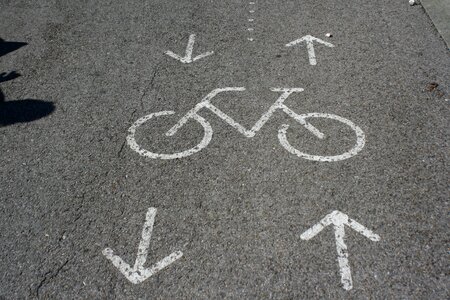 Bike path bicycle signal