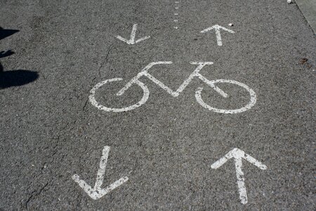 Bike path bicycle signal photo