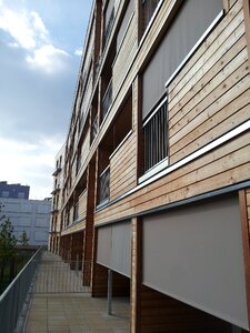 Bbc cladding wood apartment terrace photo