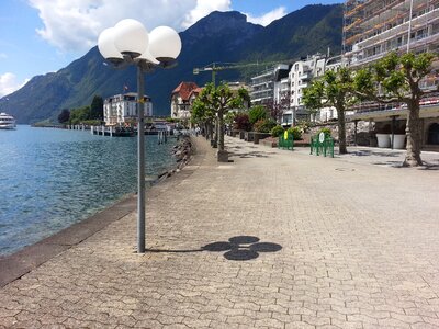 Promenade lake switzerland