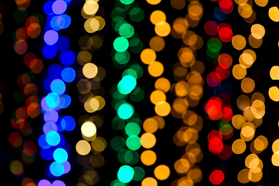 Blurred bright christmas