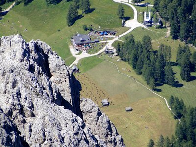 Mountaineering dolomites view