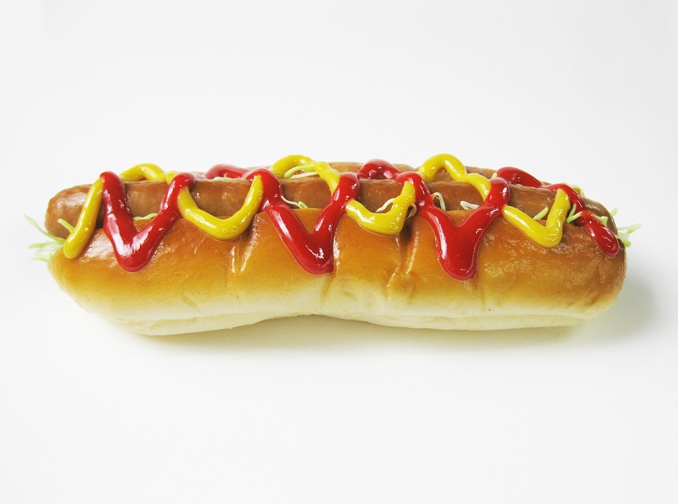 Mustard ketchup fast food