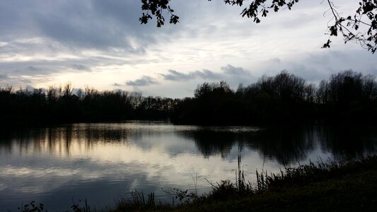 Clouds sky afterglow