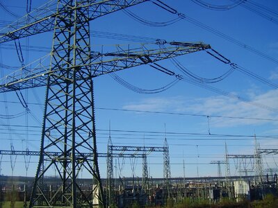 Electricity high voltage power station