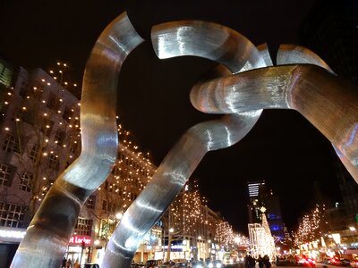 Berlin kurfürstendamm christmas lights photo