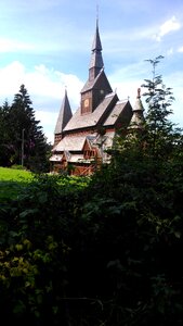 Wooden church resin romantic