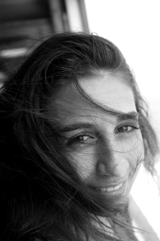 Hair eyes woman