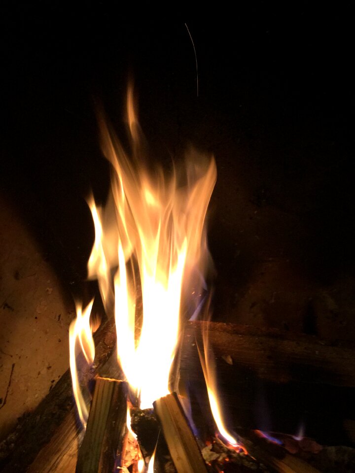 Fireplace passion flames