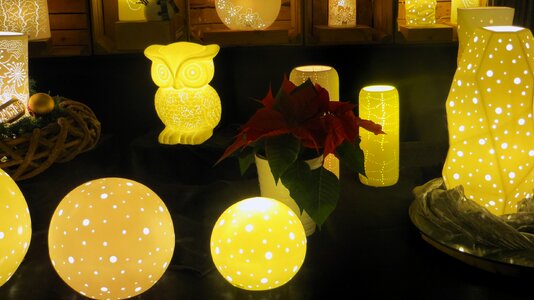 Christmas market light lighting
