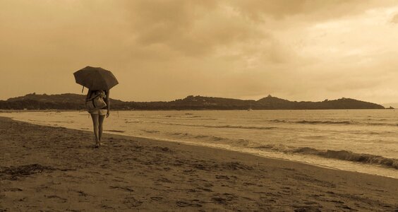 Thought sand landscape photo