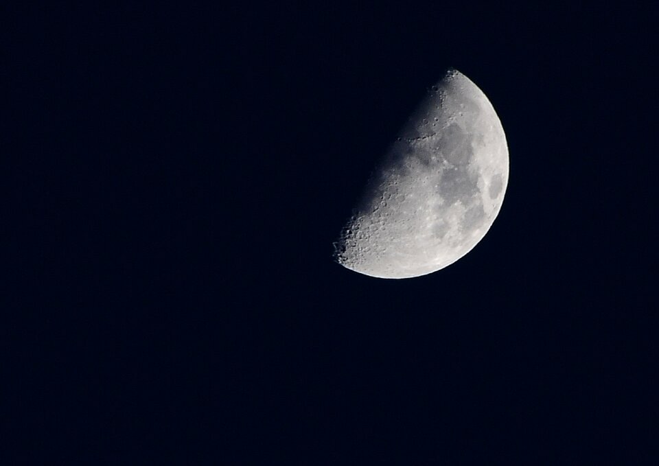 Sky crescent moon night photo
