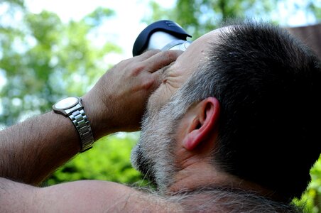 Photographer watch hair