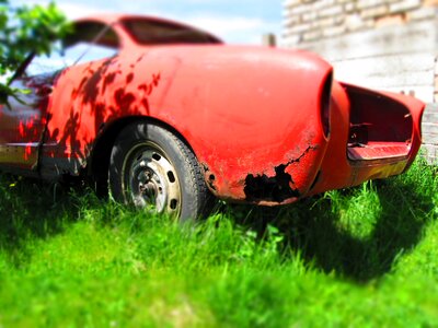 Car wreck rust photo