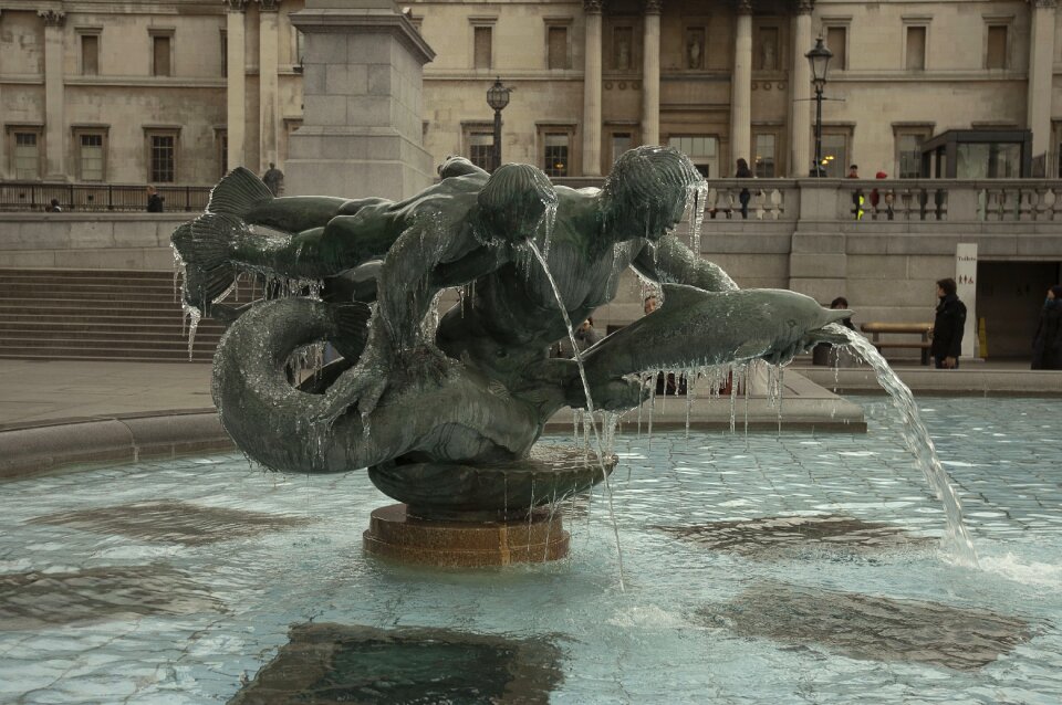 Trafalgar square london dolphins