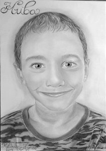 Art pencil boy photo