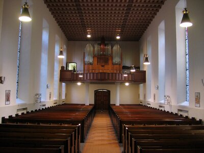 Organ church pews protestant photo