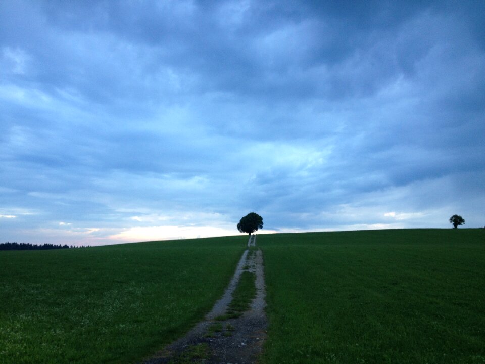 Dark mood blue