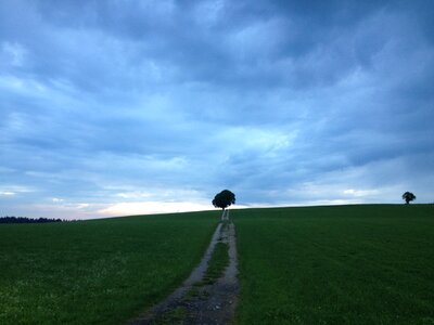 Dark mood blue photo