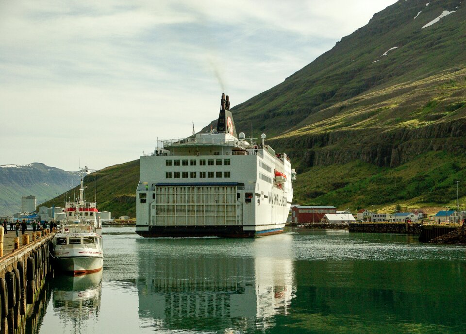 Fjord port departure