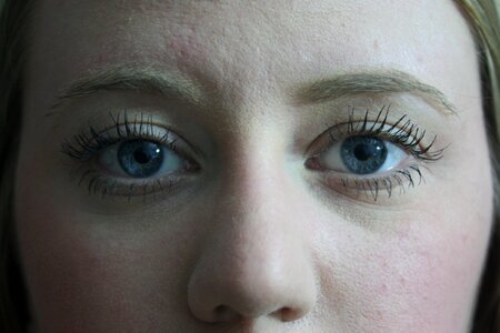 Lashes mascara blue eyes
