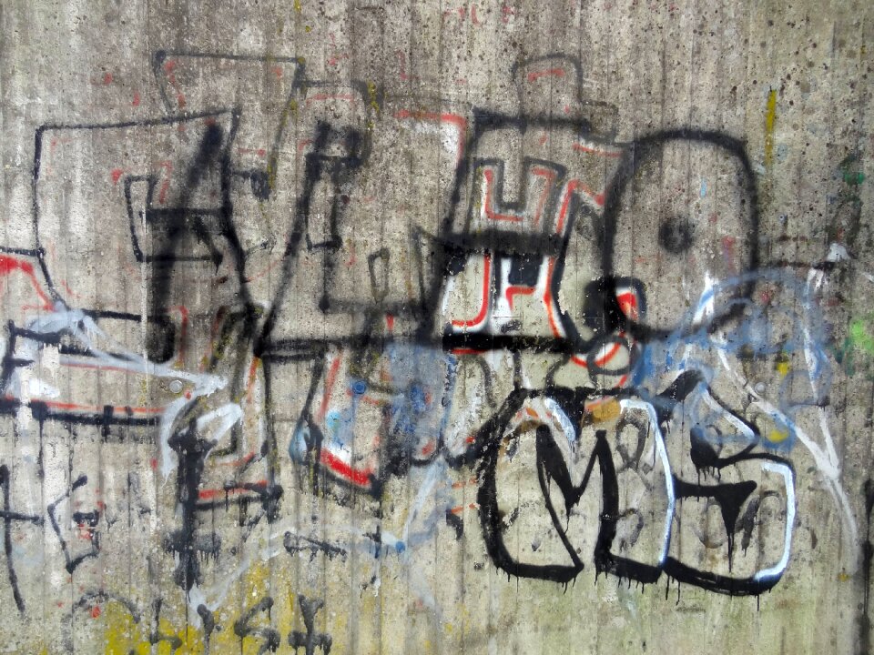 Spray bottle concrete wall grey