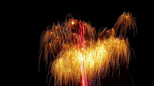 Sky light effect fireworks rocket photo