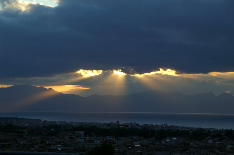 Sunset sicily abendstimmung