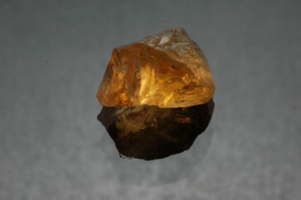 Precious lapidary golden beryl