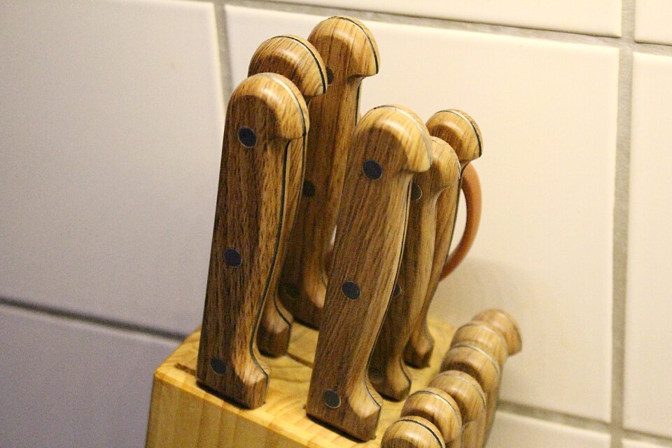 Knife handle wooden handle