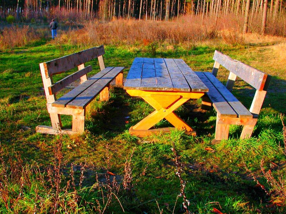 Picnic seat resting place