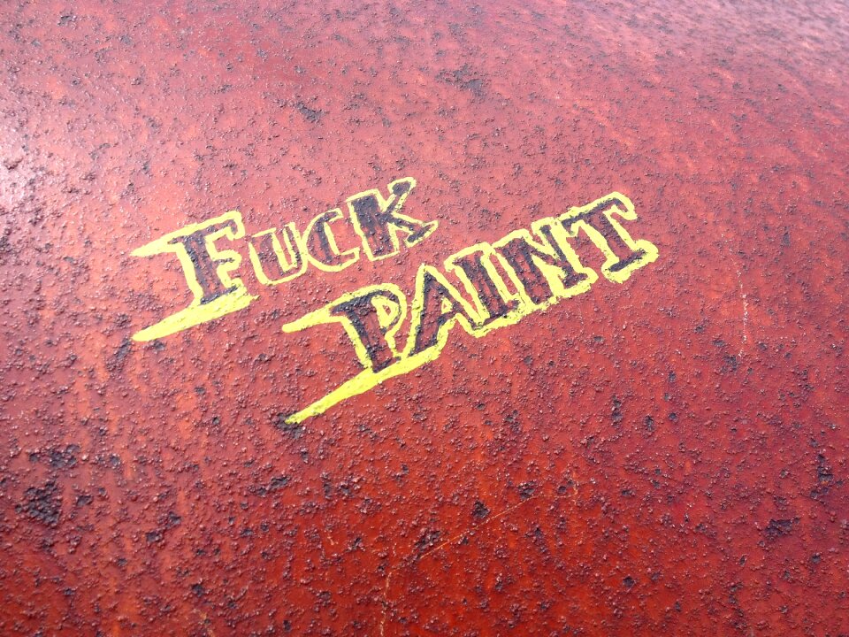 Rusty rusted iron